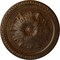 Ekena Millwork Richmond Ceiling Medallion (Fits Canopies up to 2 5/8"), 18"OD x 1 3/8"P, Root Beer Crackle CM18RIRBC - alternate 1